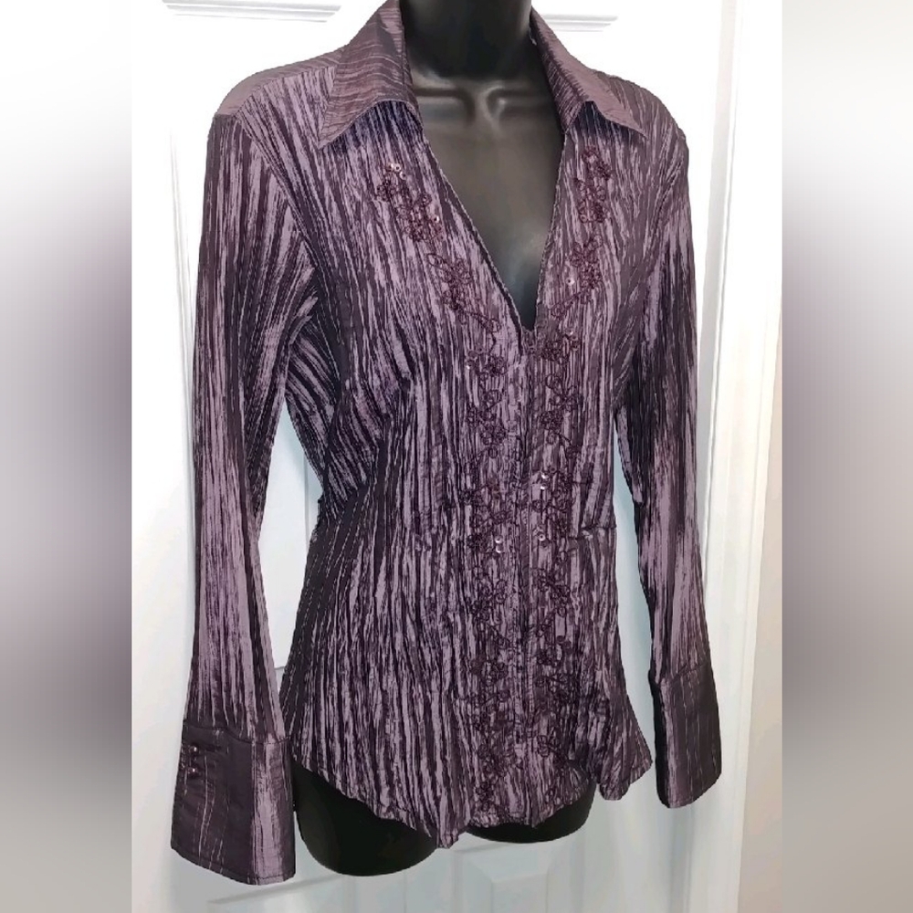 Click metalic purple jacket